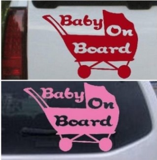 buy Baby On Board Stroller Girlie Car Window Wall Laptop Decal Sticker