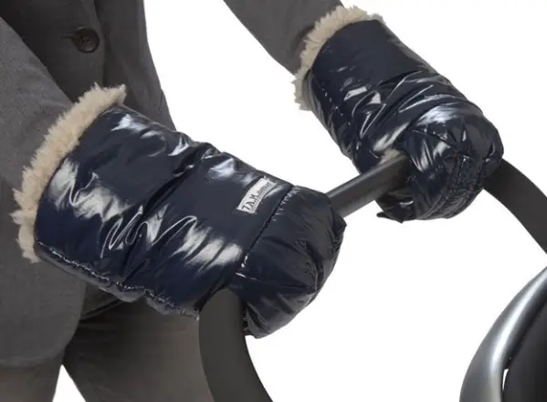 Gray 2 Pack Anti-Freeze Waterproof Winter Stroller Gloves Handlebar Cycling Warmers for Man Woman Enkrio Stroller Hand Muff
