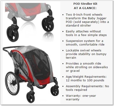 baby jogger pod front wheel