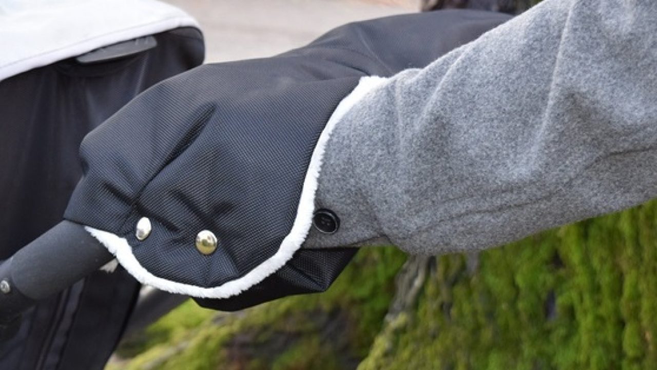 Baby Pushchair/Pram/Stroller Fleece Hand Muff/Hand Gloves/Hand Warmer Anti-Freeze Baby Stroller Accessories,Warmer for Most Baby Infant Toddler Single Handle Pushchair Pram Stroller Buggy