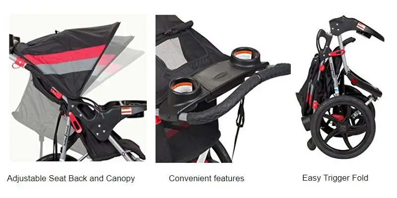 Baby Trend expedition jogger travel system features