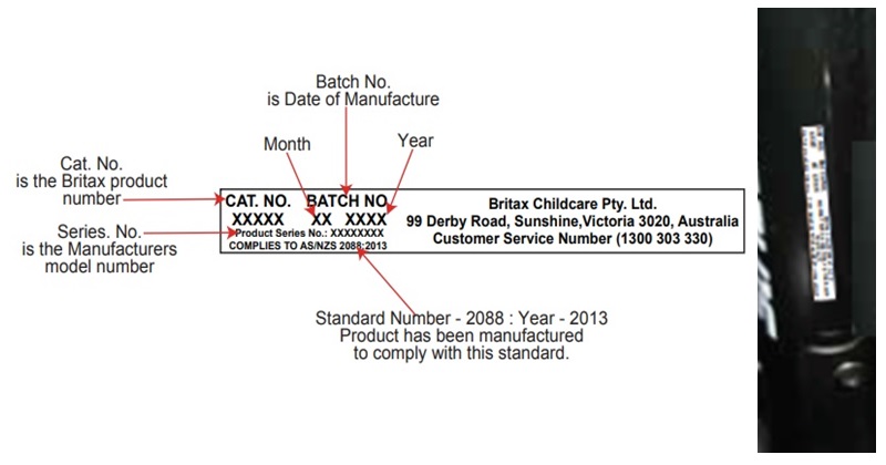 Britax stroller serial number