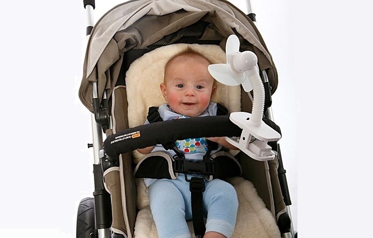 clip-on baby stroller cooling fan