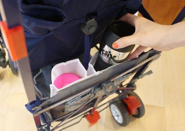 Spill-free cup holders (Stroller Hack)