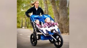 Double jogging stroller