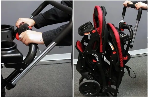 umbrella stroller with extended handles