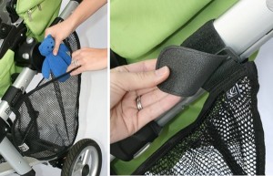 JL Childress side sling stroller cargo net