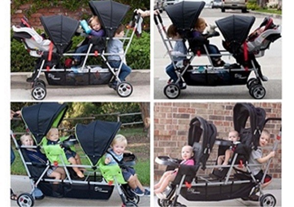 joovy caboose triple sit and stand stroller