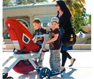 orbit baby sidekick stroller board with two boards attached