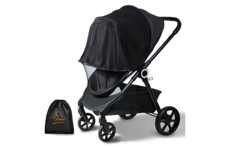 Orzbow 2-in-1 Baby Mosquito Net with UPF 50+ Sunshade