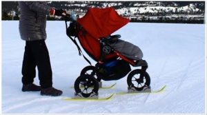 ski attachment for stroller