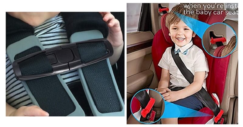 PROENS Car Seat Chest Harness Clip and and Car Seat Safety Belt Clip Buckle