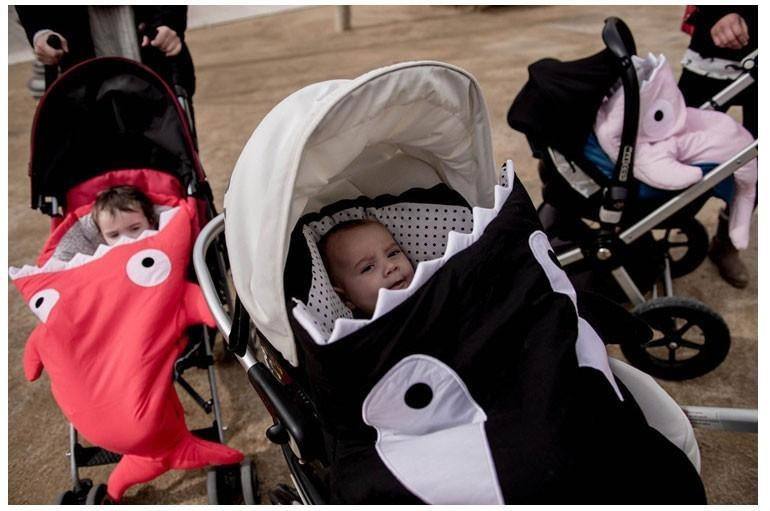 Shark eating baby / shark bites baby costume and sleeping bags