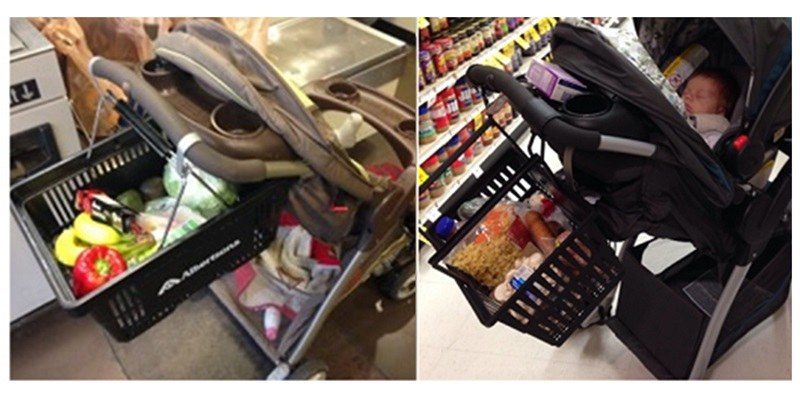 grocery basket for stroller