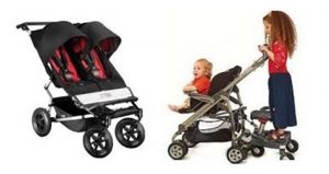 single stroller with buggy board vs double stroller