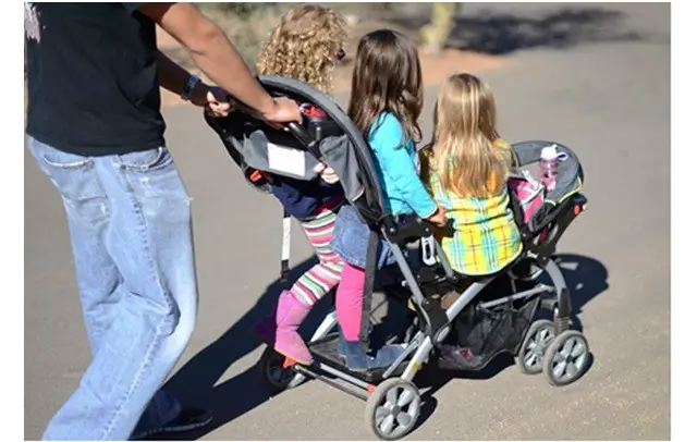 strollers at the zoo