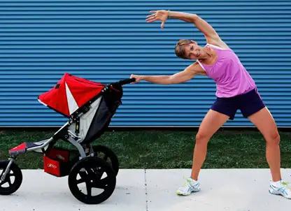 stretching exercises using stroller