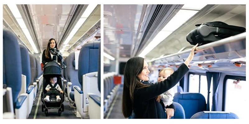 taking stroller on airplane