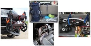 keep stroller in car