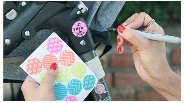 stroller sticker instructions