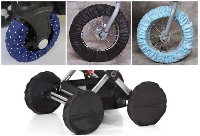New Baby Stroller Pram Wheel Cover Pushchair Keep Clean Supplies FI 