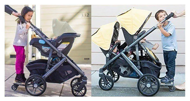 lascal buggy board on uppababy vista