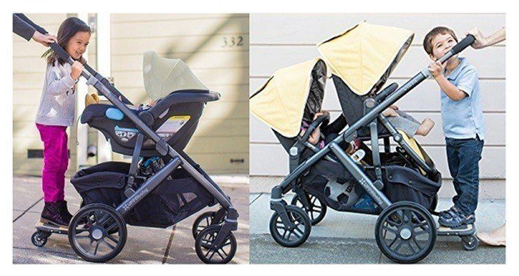 uppababy stroller with standing board